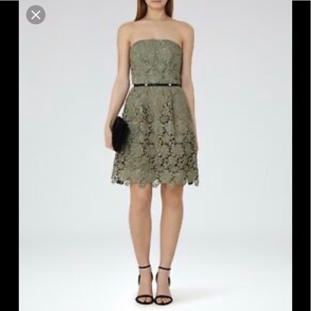 NWT Reiss Demetra lace bustier dress size 2